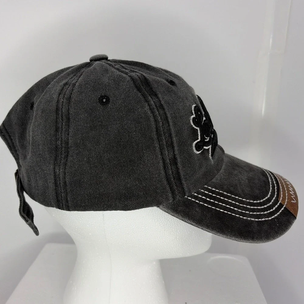 Los Angeles Embroidered Baseball Cap‎ Washed Gray Cotton Adjustable Hat EST 1958